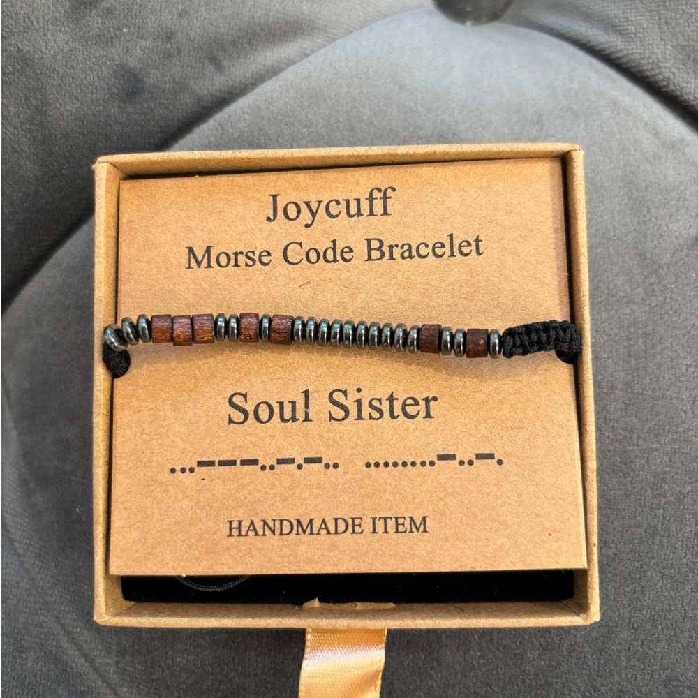 Joycuff Morse Code Bracelet “Soul Sister” New